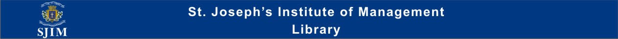 St. Joseph's Institute of Management Library